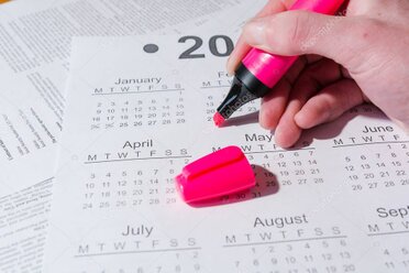 Manager allocating holidays on a staffing calendar