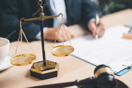 Legal and policy documents on a desk