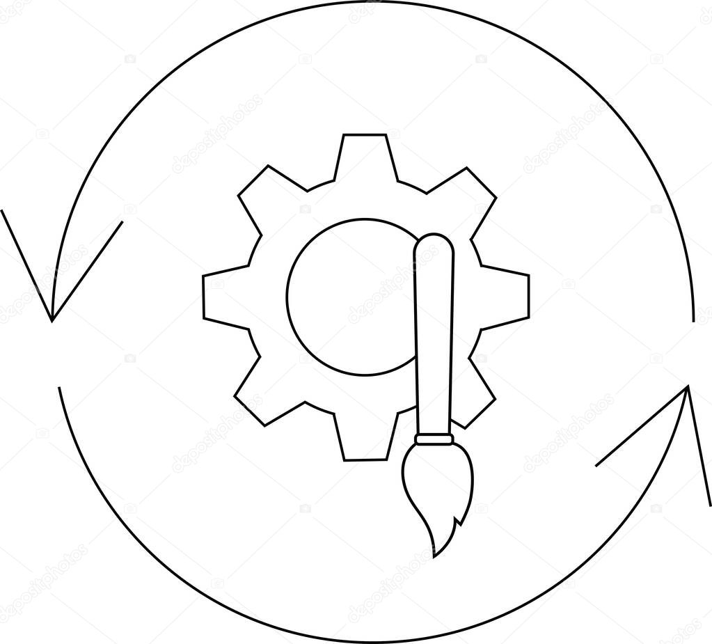 Configuring rota settings on a laptop